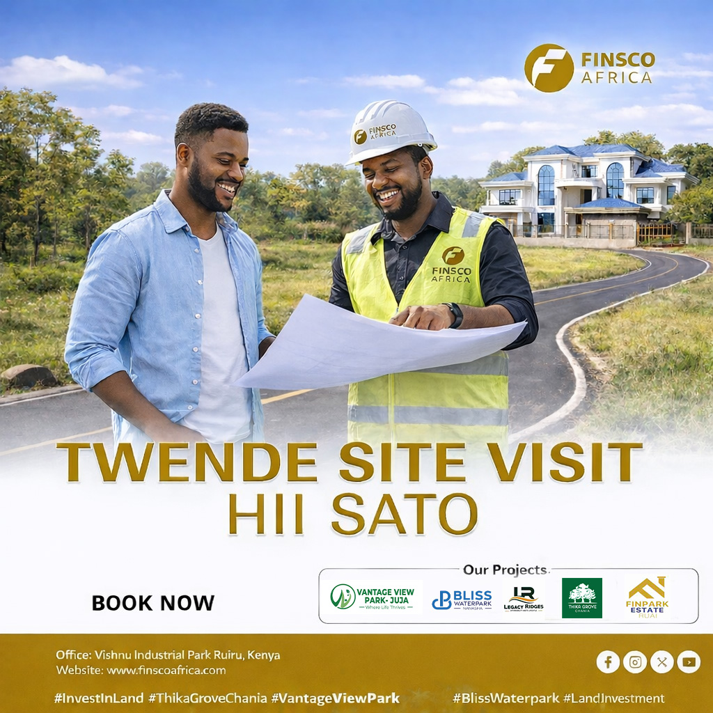 FinscoAfrica's tweet image. Tuko na Form this weekend — Wewe uko ready? 

#FinscoAfrica #SiteVisit #TukoNaForm #InvestInLand #LandOwnership #RealEstateKenya #PropertyInvestment #SecureYourFuture
