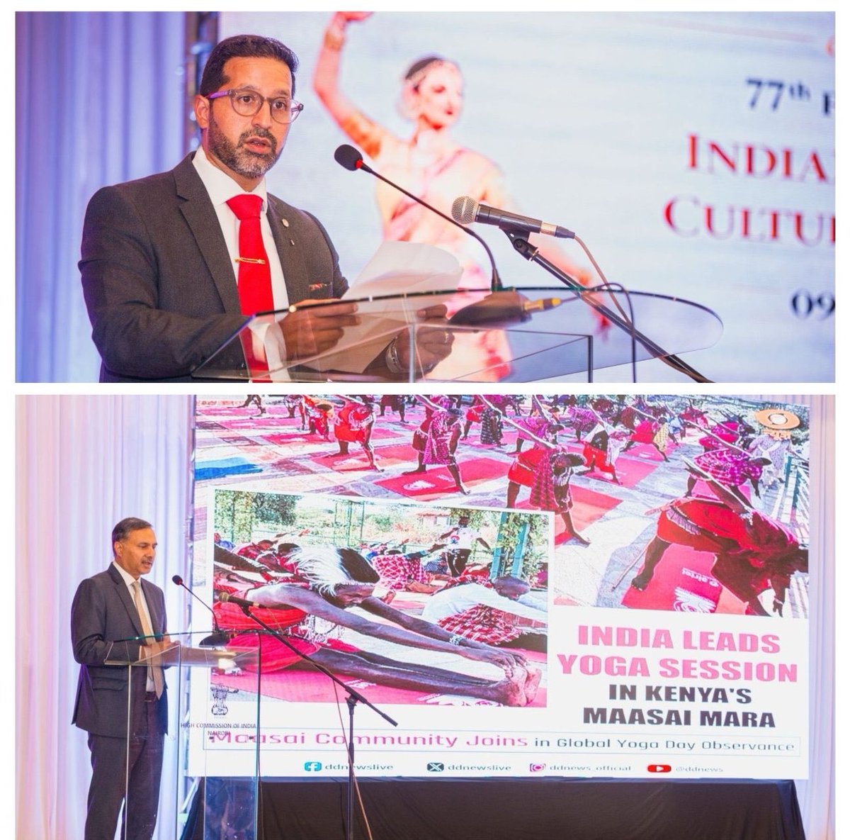 IndiainKenya's tweet photo. Celebrating 77 years of Indian Council for Cultural Relations! 🇮🇳🤝🇰🇪

The High Commission of India marked #ICCRDay2026 with vibrant cultural performances, inspiring alumni voices, and strong India–Kenya people-to-people ties. Hon’ble Justice Aleem Visram, Judge of the High Court, graced the occasion as Chief Guest, representing Hon’ble Chief Justice of Kenya Hon. Justice Martha Koome, who visited India under ICCR’s Distinguished Visitors Programme. 

From dance and dialogue to shared learning, ICCR continues to build bridges across cultures.

@MEAIndia @iccr_hq @IndianDiplomacy @CJMarthaKoome @THE_SCOK @Bharatwallahs