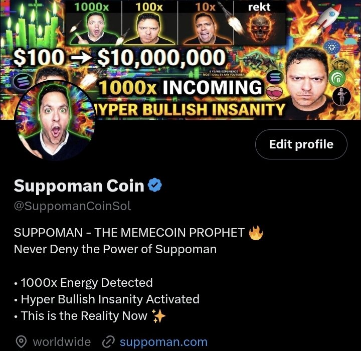 Blue Ticker Mode unlocked ! ✅️

What's next?  

Are you ready to ride with us into the most bullish times ever ? 🔥

$SUPPOMAN 

8XkvLLFHBJvkmCQkHfK4pEymsiZkCXdouSCRpZw5Sbj8
