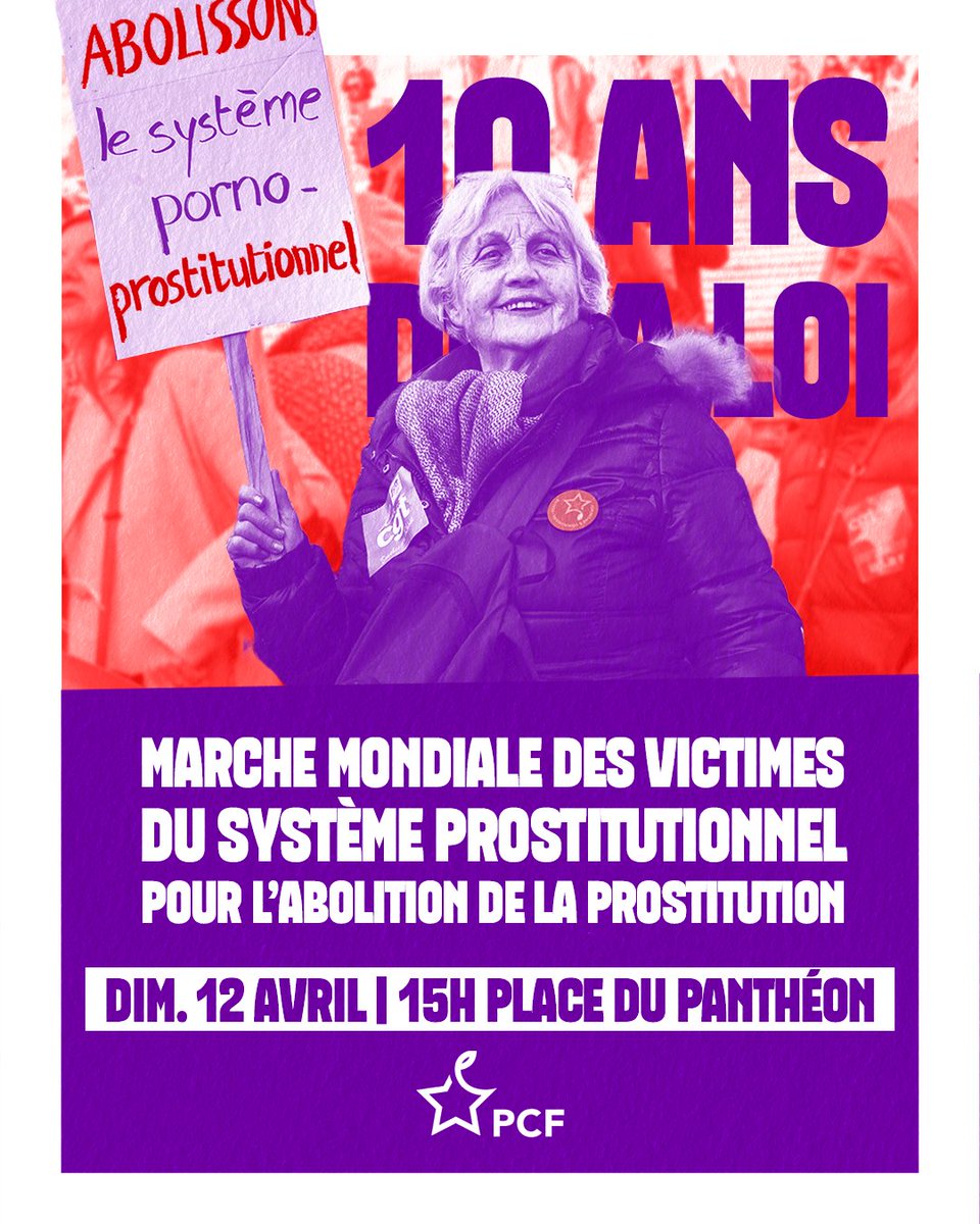 Le système prostitutionnel n’est pas une fatalité. C’est une violence.

Une violence qui concerne en France au moins 40 000 personnes, plus de 90% sont des femmes, auxquelles viennent s’ajouter des milliers d’enfants. 

Ce dimanche 12 avril, nous marcherons aux côtés des victimes