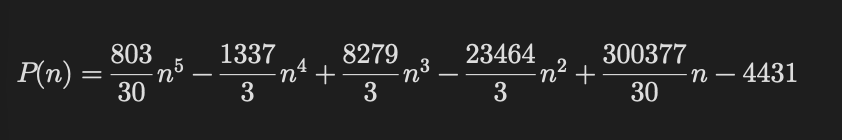 LundeeeLuv's tweet photo. @MercuriusFilius Many solutions. Man can always find polynomial that fits :)🤪🤓 https://t.co/ZDP8LIY0Tp