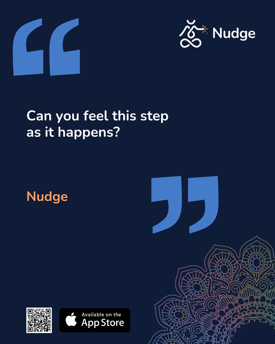 simplenudge's tweet image. Walking is often treated as a way to get somewhere.
But each step is also contact, movement, balance, and breath.
Awareness can return to something as simple as feeling the ground beneath you.

Download Now: apps.apple.com/us/app/your-nu… 

#mindful #nudge #mindfulness #meditation