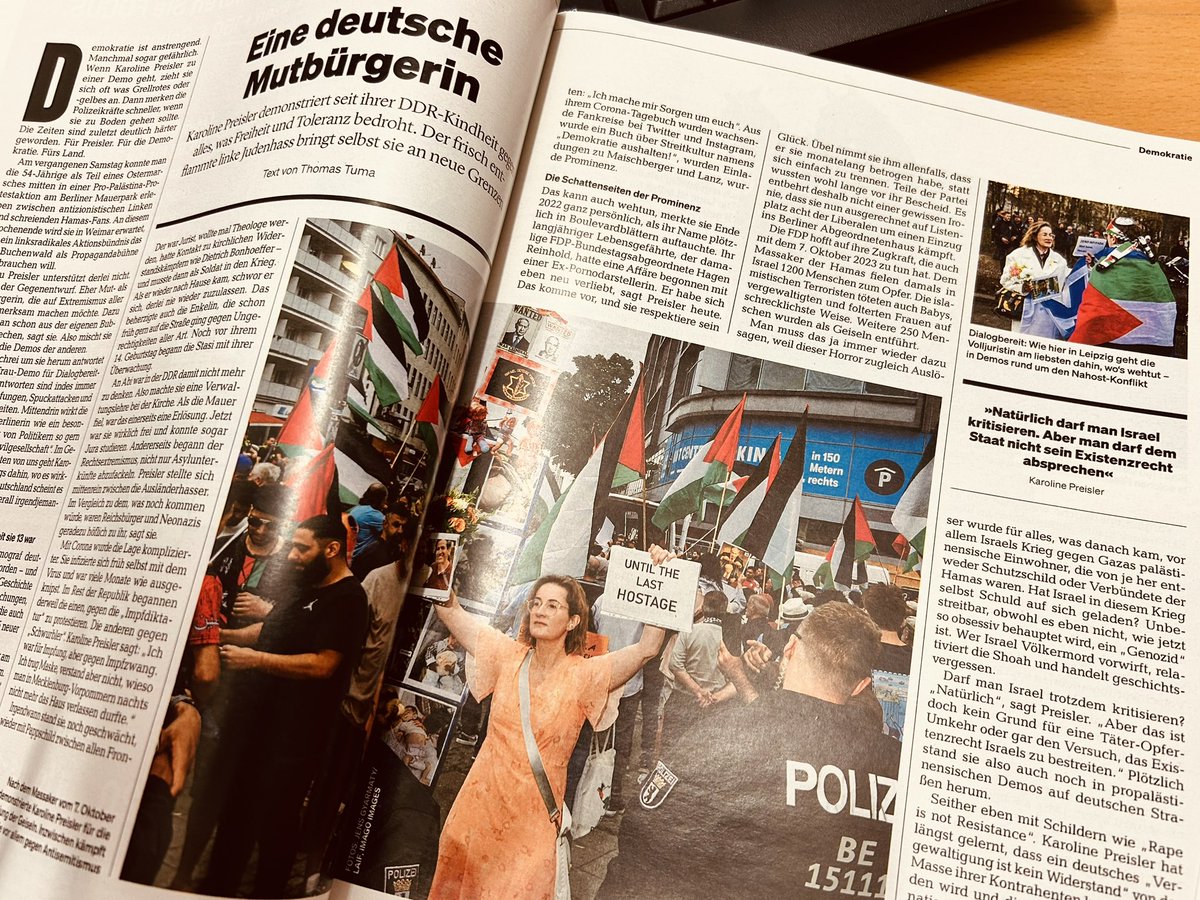 PreislerKa's tweet image. Im aktuellen @focusonline hat @janfleischhauer eine zum Weinen glasklare Betrachtung über Mecklenburg-Vorpommern geschrieben (S. 6/7).  Und @ThomasTuma hat mich auf eine Demonstration begleitet (S. 26 ff).  Ich fahre derweil nach #Weimar. Durchhalten! 🙌🙌🙌