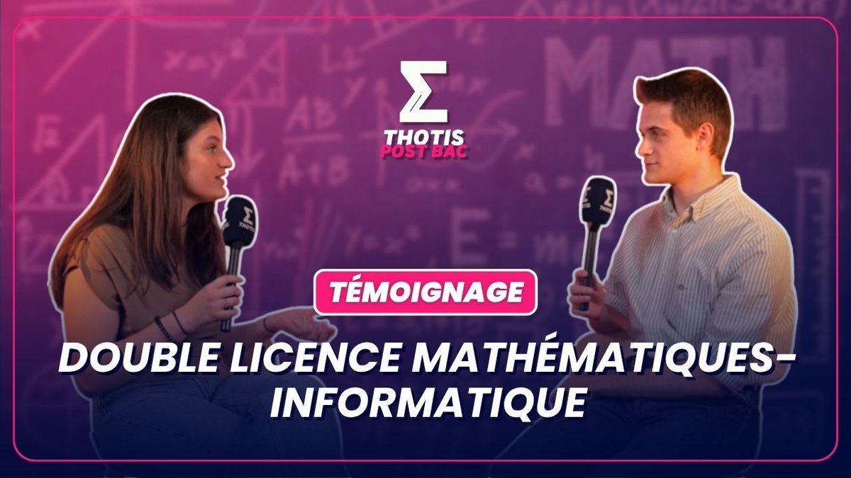 thotismedia's tweet image. #Témoignage🎙️La double licence maths-info : témoignage📚

Alexi explique pourquoi il a choisi cette formation exigeante qui combine mathématiques et informatique.

👉youtu.be/Qv9aG6vrMQc

#mathématiques #informatique #doublelicence #pariscité #thotis @univ_paris_cite