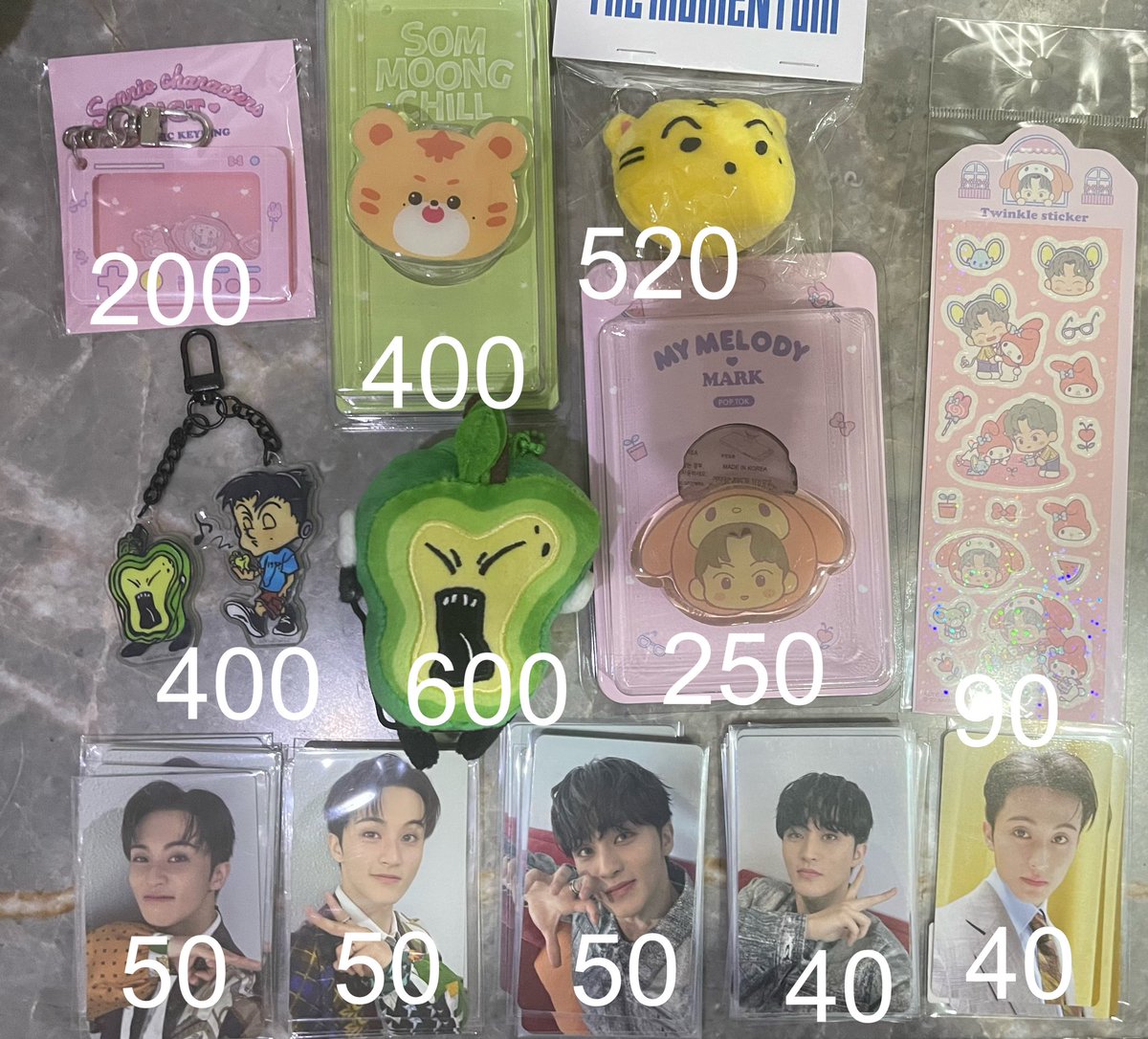 minsinstore's tweet photo. พร้อมส่ง md / การ์ดบั้ม firstfruit sanrio momentum som moong chill dreamiez jjopoo โดกุงปัง 
ม้าค แฮชาน โดยอง 
ราคาตามรูป 
ค่าส่ง30/50 
#ตลาดนัดอซท #ตลาดนัดnct #ตลาดนัดnct127 #ตลาดนัดnctdream https://t.co/rfFUWeba3i