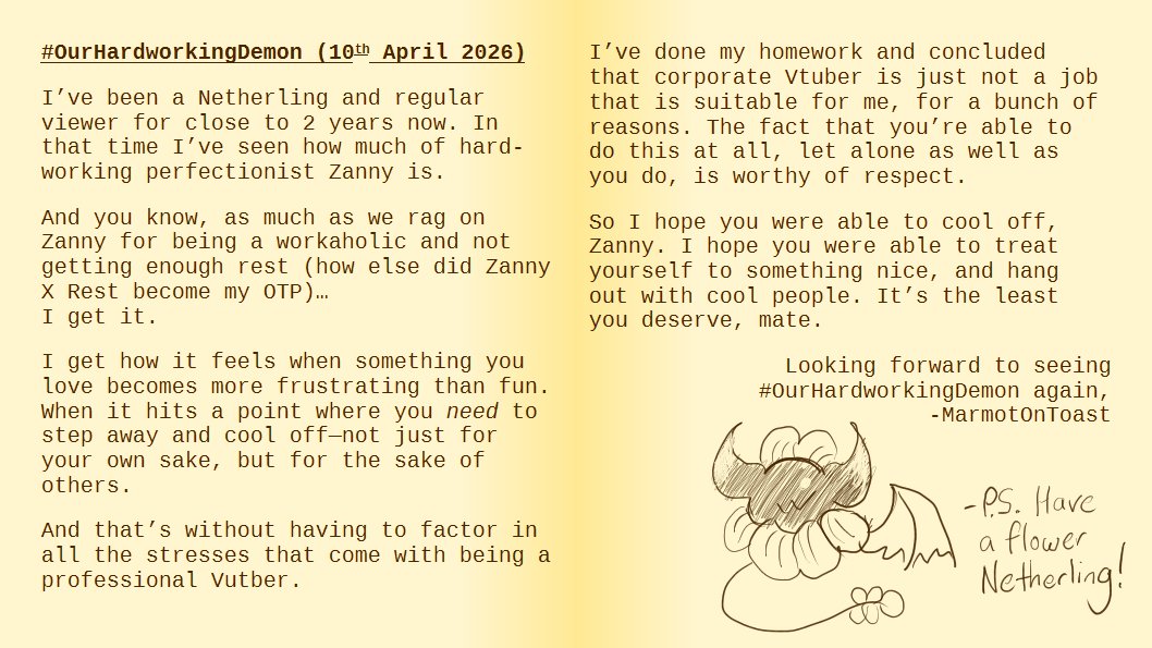 MarmotOnToast's tweet photo. #OurHardworkingDemon
#FlowersForZanny https://t.co/iFNCJomHsF
