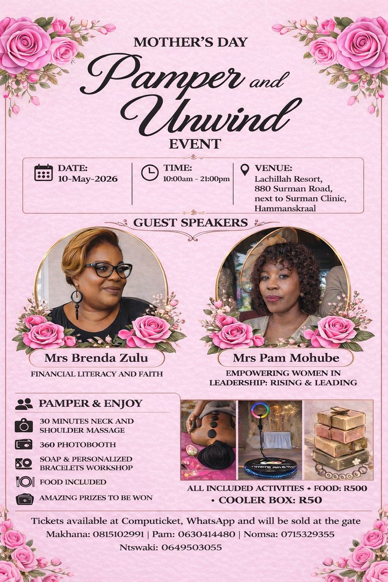 soflyt's tweet photo. Celebrate Mother’s Day like never before at our Pamper and Unwind Event! Treat the incredible moms in your life to a day filled with love, relaxation, and joy.  Secure your tickets now, for relaxation and joy this Mother’s Day! Buy your ticket here -https://t.co/zx0SDVecjn https://t.co/sXBH25wQvR