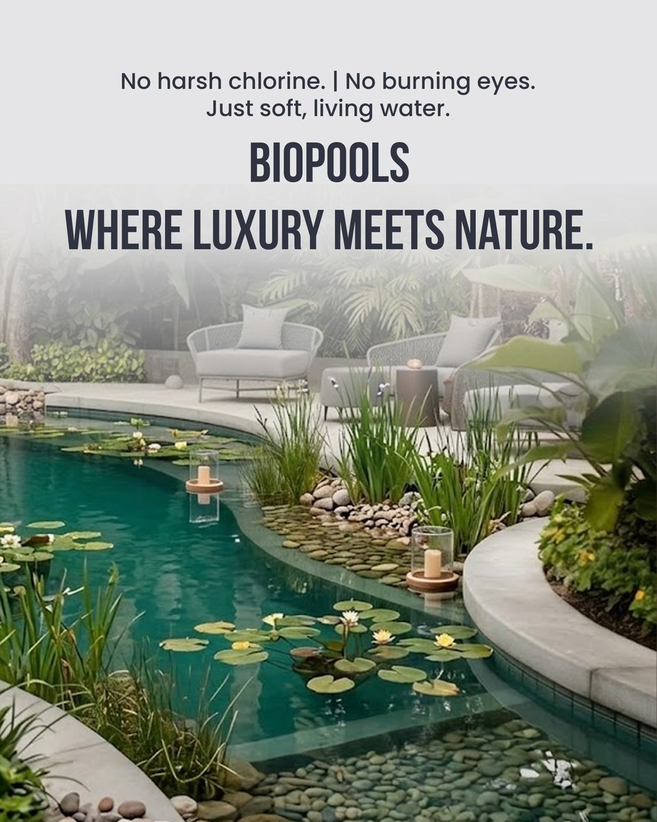 millennium_pool's tweet photo. A different kind of pool experience.
BioPools rely on natural biological processes to maintain water quality, offering a swimming environment that feels closer to nature.

#MillenniumPools #NaturalPools #ResortLiving #EcoLuxury https://t.co/K3W9Rz2oYC