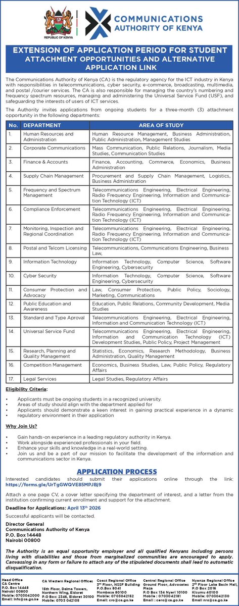 Communications Authority of Kenya (CA) tweet media