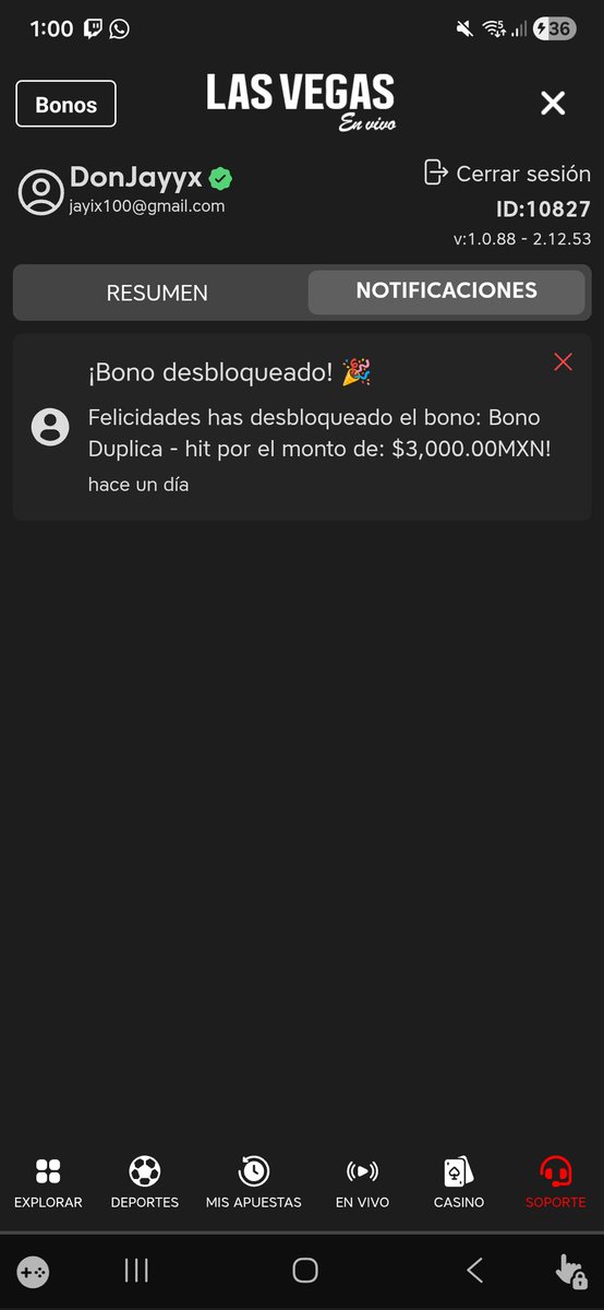 DonJayyx's tweet photo. 🫩Ese casino de @lasvegasenvivo me debe los 3 mil de mi bono que complete desde el día de antier en los partidos de champions🫩 https://t.co/vgcBk75QZM