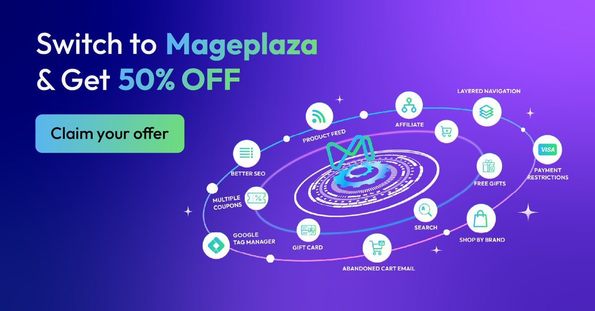 mageplaza's tweet image. Sluggish site? Slow support? It’s time to switch! 🚀

Why Mageplaza?
⚡ High Speed
🛠️ 24/7 Support
💎 Trusted

👉Upgrade your store today &amp;amp; Get 50% OFF: bit.ly/3OsbuP3

#Magento2 #Ecommerce #Mageplaza #UpgradeNow
