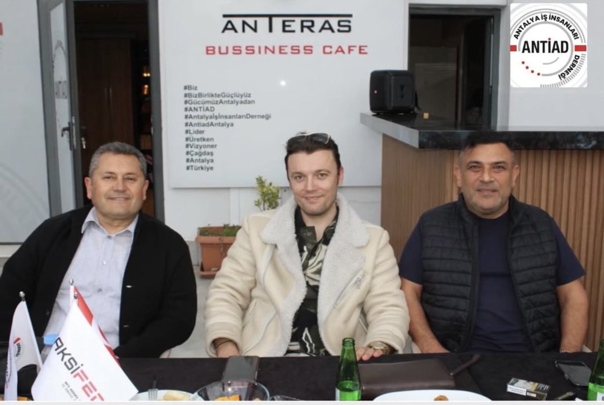 08 Nisan 2026 tarihinde değerli dostlarla birlikte gerçekleştirdiğimiz ANTİAD ANTERAS Business Cafe Buluşmamızı, sektörel konular ve anlık gündemi samimi sohbet içinde fikir alışverişinde bulunarak bu özel akşamı büyük bir keyif ve verimlilikle tamamladık.