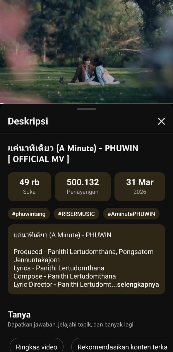 aljamila95528's tweet image. 500K 🥳🥳🥳✨️🎉🎊
Keep going winnie and narawins (ppws)
youtu.be/YhJgHZs24qQ?si…
#phuwintang #Aminute