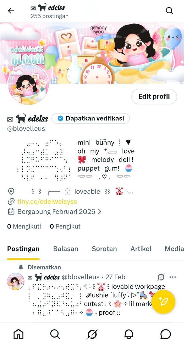 ⋆˚꩜｡ 𝒆𝒅𝒆𝒍𝒘𝒆𝒊𝒔𝒔 🐈‍⬛｡ main acc tweet media