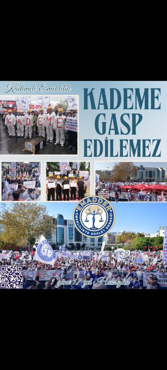 Bu ülkede hakkımızı bir takvim yaprağı ile gasp ettiniz !

Aynı primi ödeyen, aynı yükü taşıyan emekçiyi bir günle ayırmak hukuka da vicdana da aykırıdır.

Adalet; görmezden gelmek değil,
mağduriyeti gidermektir.

Kademe bir talep değil, gecikmiş bir haktır.

<a href="/EmadDernegi/">EMEKLİLİKTE ADALET DERNEĞİ ⚖️</a>