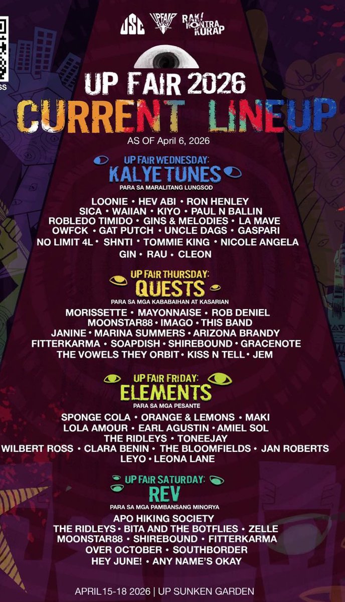 yoopeefight's tweet photo. wts lfb fs up fair 2026

KALYE TUNES - 2
ELEMENTS - 2

physical tickets po meron ako and available for meet up or cod via lalamove!

meet up locs: upd or any lrt station

dm me for more info! check pinned twt and previous posts for past sales and transactions :) https://t.co/YEKG5wttCh