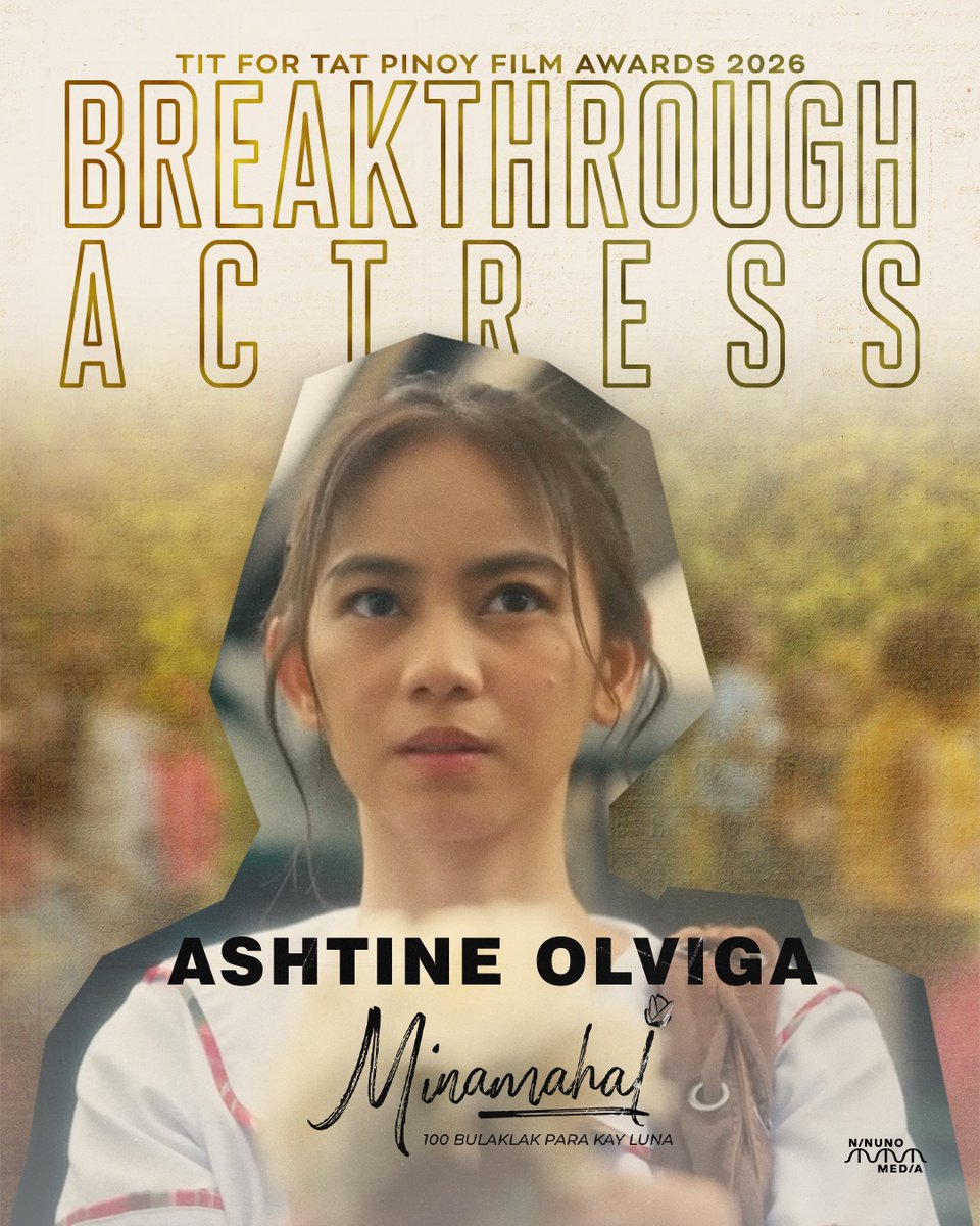 Giving flowers where it’s due 🌸

Congratulations, Ashtine Olviga, on your Best Breakthrough Actress win at the TIT for Tat Pinoy Film Awards 2026!