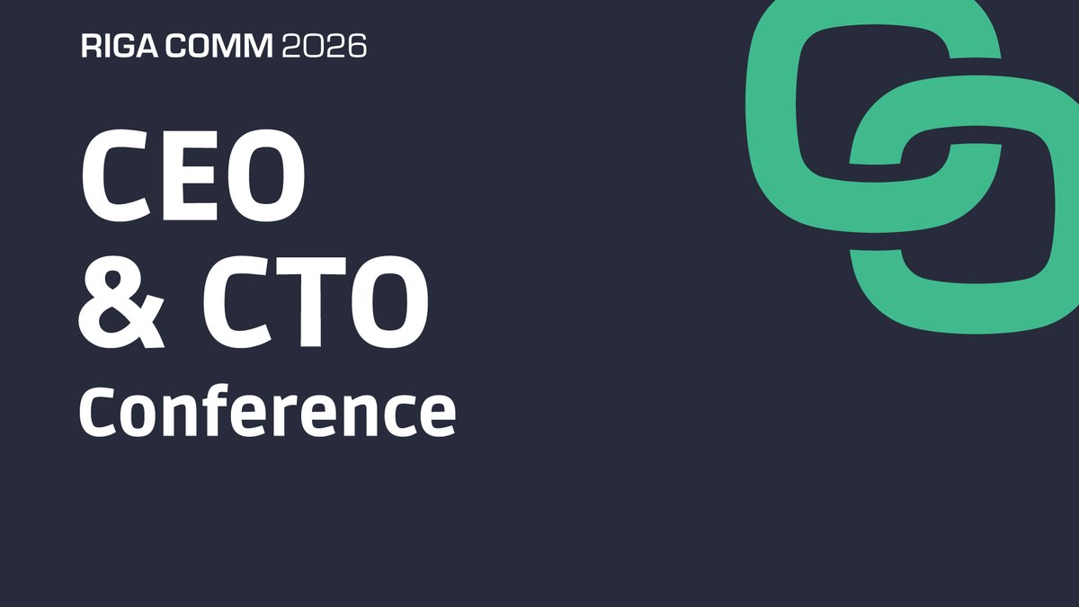 RigaComm's tweet photo. At Riga Comm 2026 CEO &amp; CTO Talks, gain invaluable perspectives from forward-thinking CEOs and CTOs as they share their strategies for driving digital transformation, from boardroom vision to implementation.📈

📍Riga, Latvia
📅8 October 2026

More at https://t.co/d31T6aVk6v https://t.co/8wB6M3uvCT