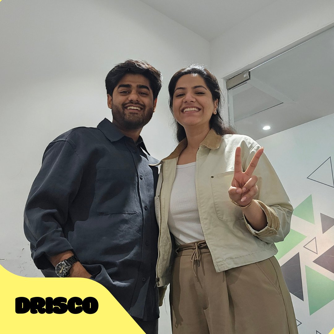 uditjain_25's tweet photo. The best validation isn’t someone telling you what a “great idea.” It’s someone saying: “I’ve been looking for exactly this.” 

@sonaliij  and I recently joined @akashthematrix  at the @ZyppElectric  office to record “Help Me Help You.” We went in to talk about fundraising for our new brand DRISCO, but walked out with something better: pure conviction.

Akash has been tracking the functional beverage space, waiting for someone to fill the gap he saw in the market. When he tried our samples, he instantly understood what we’re trying to build. 

As early-stage founders, you often wonder if the world sees the future the same way you do. That day, we got our answer.

Extremely grateful for the guidance, energy and hospitality, @akashthematrix & Raashi 

Podcast link below! 

https://t.co/InJVEESKdU