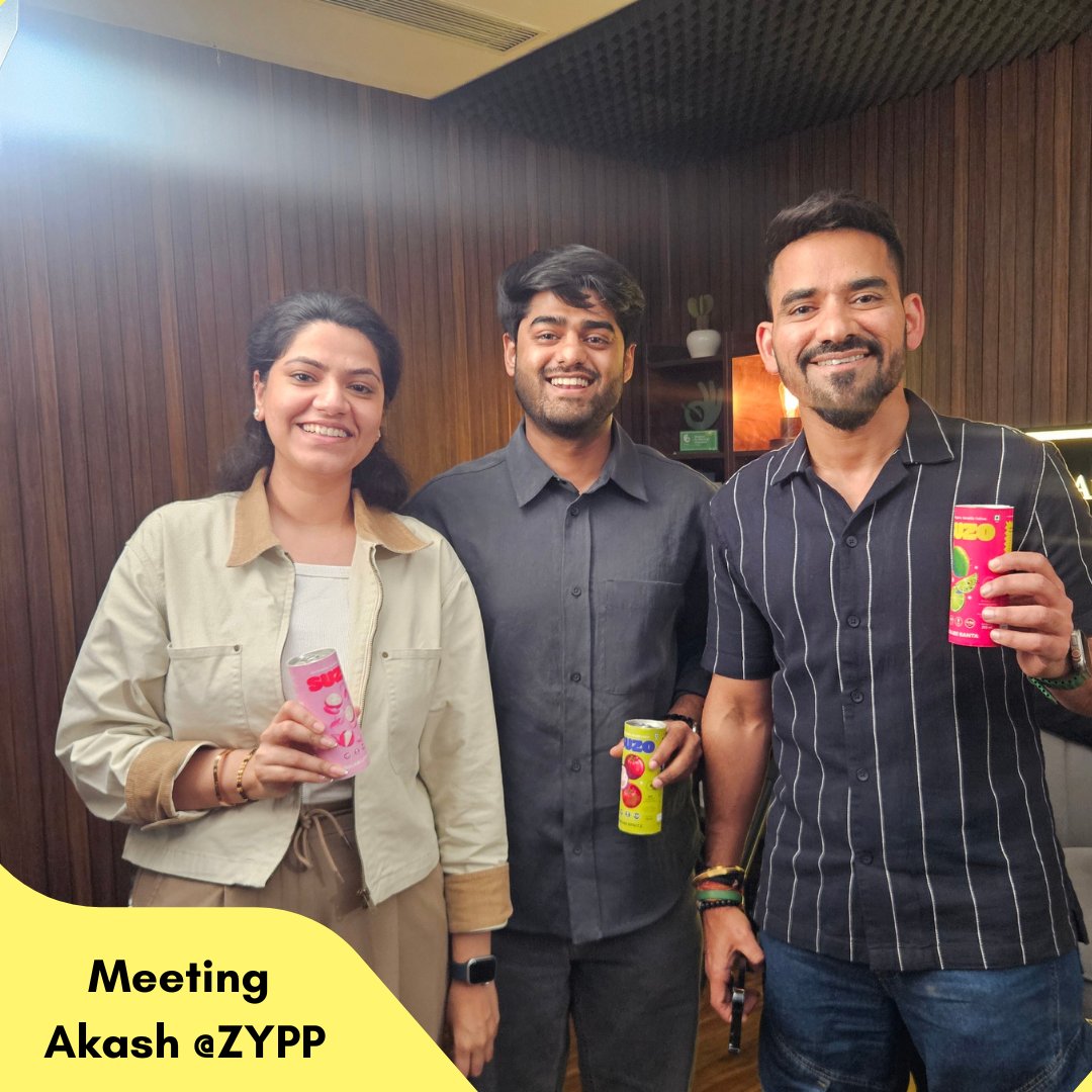 uditjain_25's tweet photo. The best validation isn’t someone telling you what a “great idea.” It’s someone saying: “I’ve been looking for exactly this.” 

@sonaliij  and I recently joined @akashthematrix  at the @ZyppElectric  office to record “Help Me Help You.” We went in to talk about fundraising for our new brand DRISCO, but walked out with something better: pure conviction.

Akash has been tracking the functional beverage space, waiting for someone to fill the gap he saw in the market. When he tried our samples, he instantly understood what we’re trying to build. 

As early-stage founders, you often wonder if the world sees the future the same way you do. That day, we got our answer.

Extremely grateful for the guidance, energy and hospitality, @akashthematrix & Raashi 

Podcast link below! 

https://t.co/InJVEESKdU