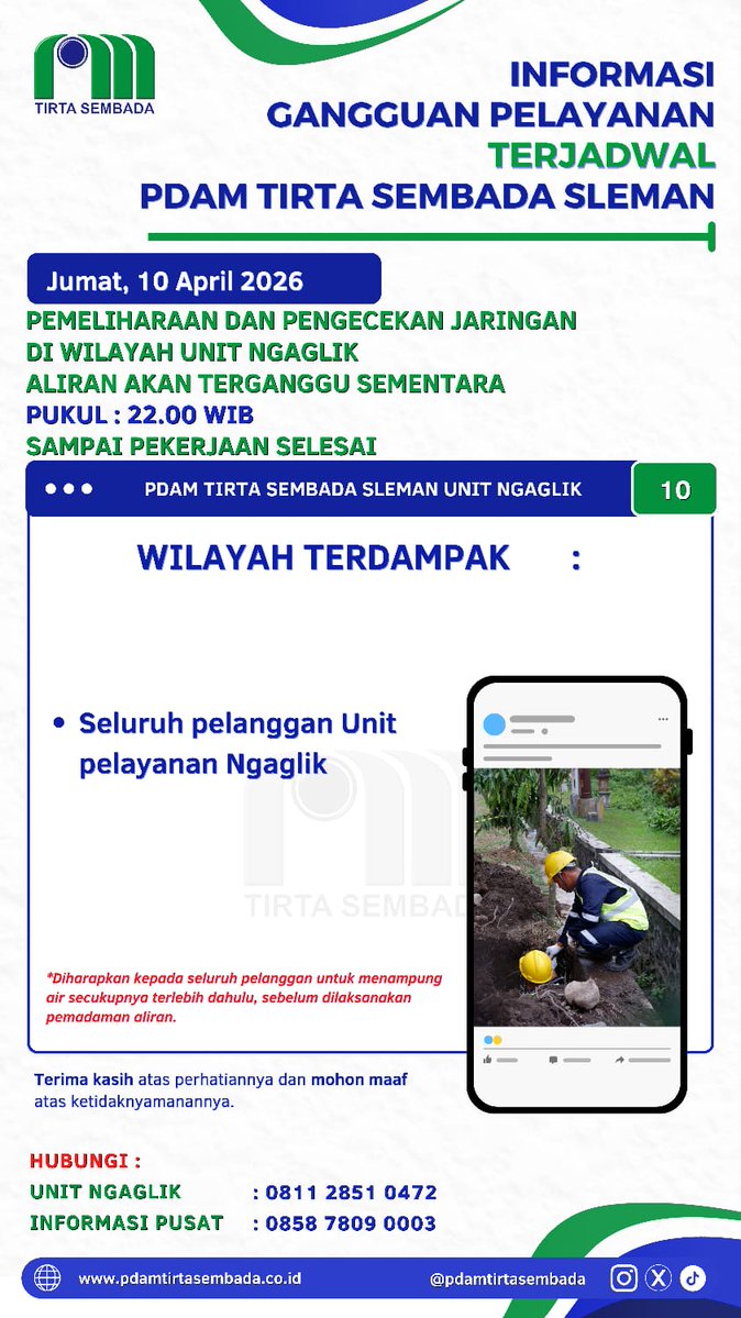 PDAM Tirta Sembada Sleman tweet media