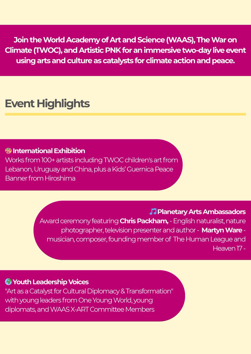 World Academy of Art and Science tweet media