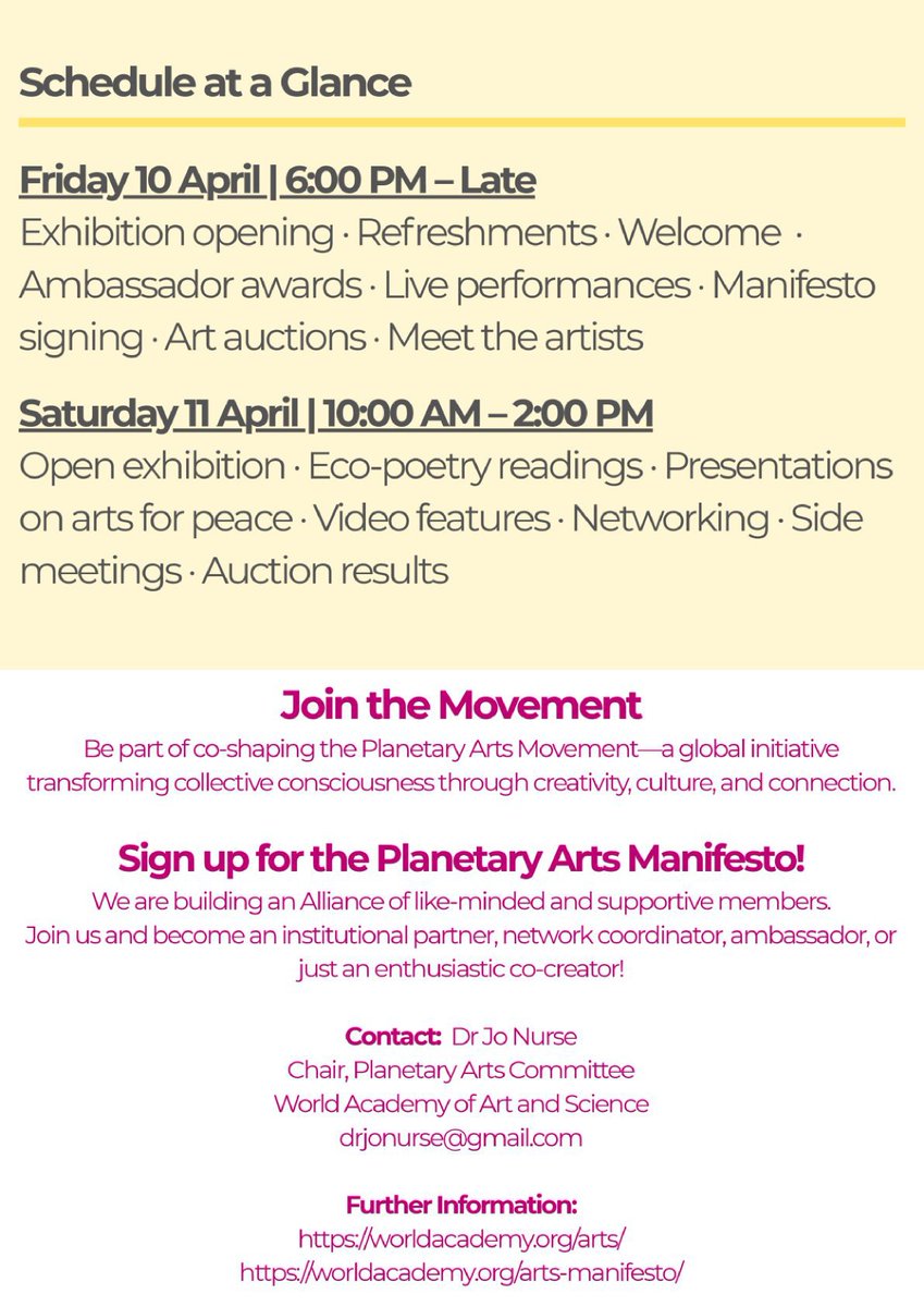 World Academy of Art and Science tweet media
