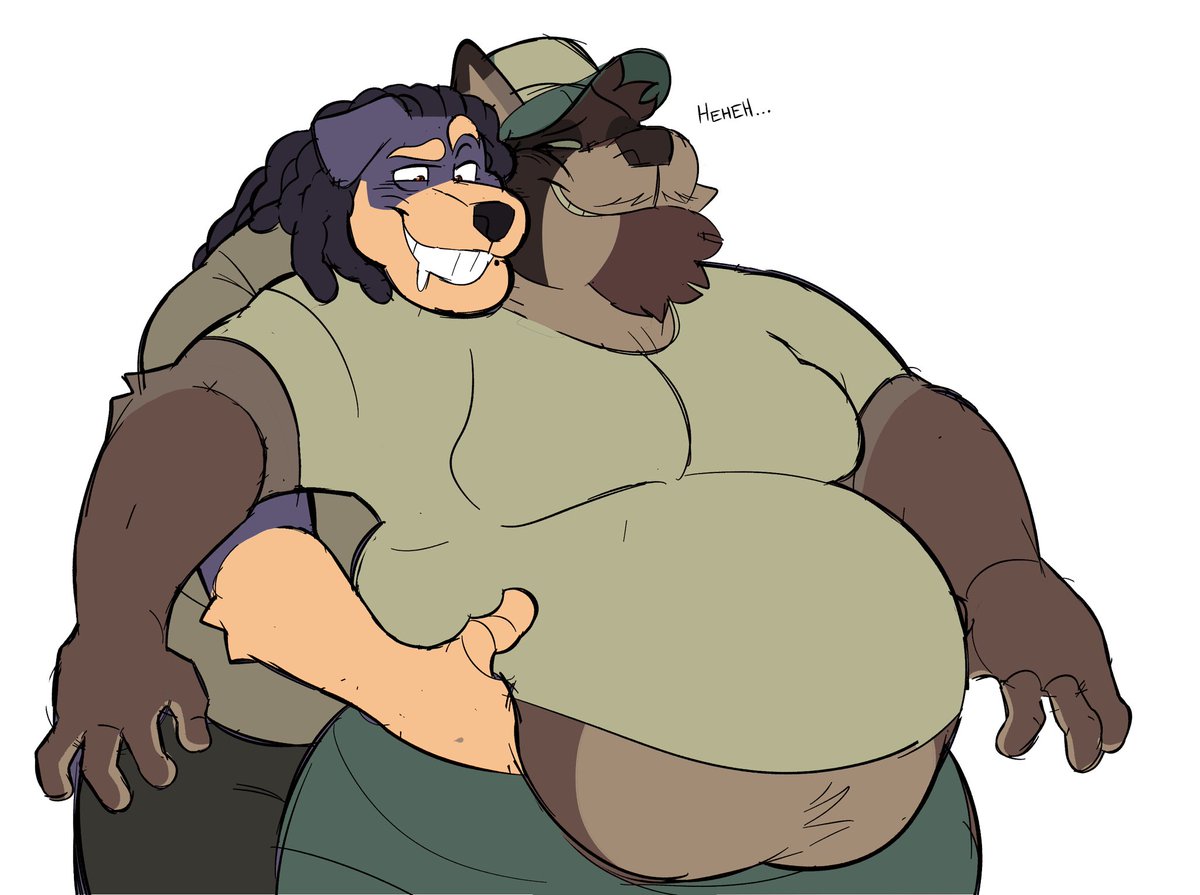 JuneMutt_'s tweet photo. Dogs can get pretty handsy! Especially with it comes to big belly’s! 💦 

Commission done over on discord for $20! 🌈 https://t.co/KwnPY9ucrB