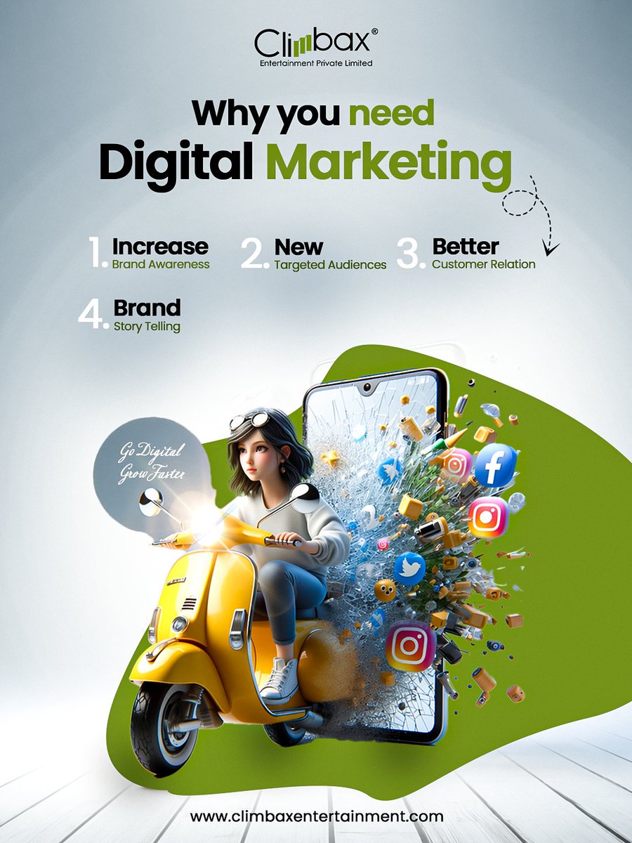 ClimbaxEnt's tweet photo. Want more reach, better engagement, and real results? 📊
It’s time to go digital and unlock your brand’s full potential. 🔓
 
📞 Contact us today and let’s grow your business together!
+91-9910014641
 
#digitalmarketing #socialmedia #brandawareness #engagement #climbaxent https://t.co/Q9ReYDEX6b