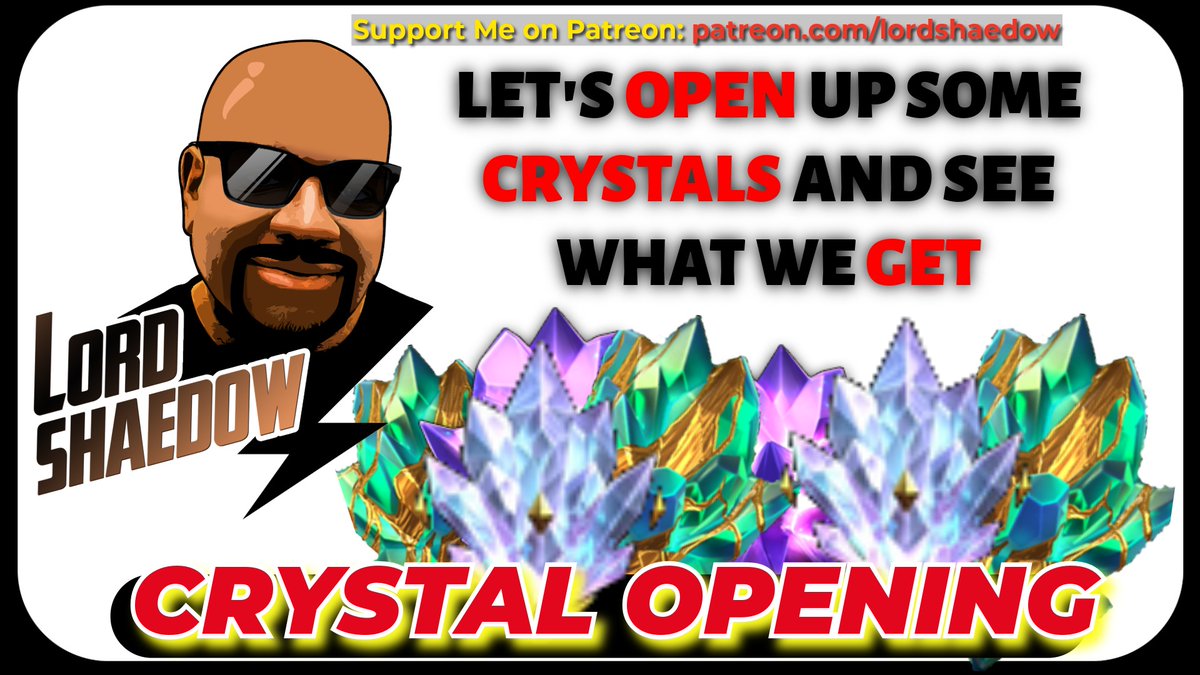 Surprise Crystal Opening | New Champ and New Ascension Let's Go!
youtu.be/Zp0Q0znJ_9A