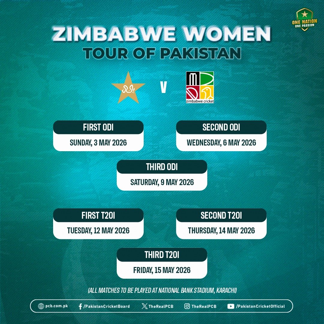 ashraf681's tweet image. زمبابوے ویمنز کرکٹ ٹیم پہلی مرتبہ پاکستان کا دورہ کرئے گی۔ 
#PAKvsZimb #womencricket