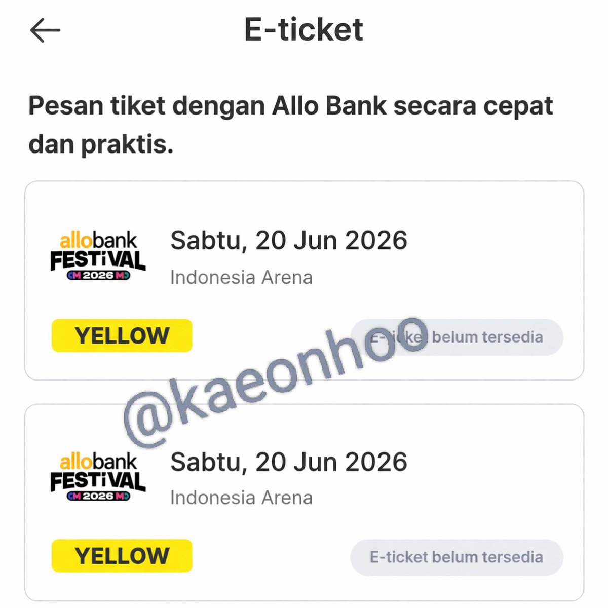 kalelaaaa | wts tix yellow tweet media