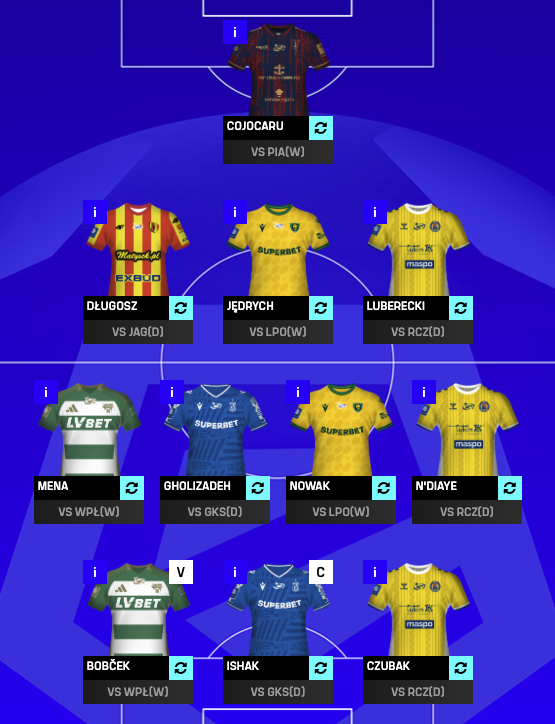 skowronFPL's tweet photo. #FantasyEkstraklasa #FantasyESA
Imaz, Pululu ➡️ Mena, Bobcek
Ishak na kapitanie ©️
Miejsce w generalnej: 1805 🔽 https://t.co/N623mpb7k7