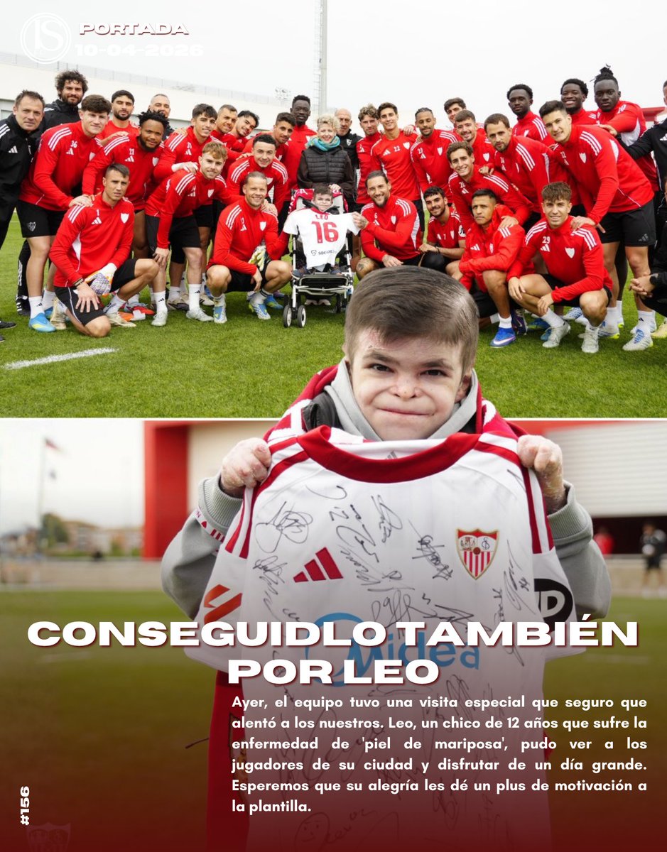 InformaSevilla's tweet photo. La Portada de Hoy 🥹💪

#SevillaFC #InformaSevilla https://t.co/sFKHHzXSYB