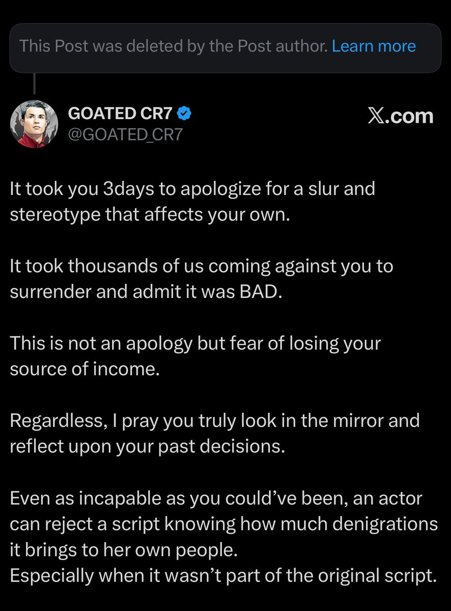 GOATED CR7 tweet media