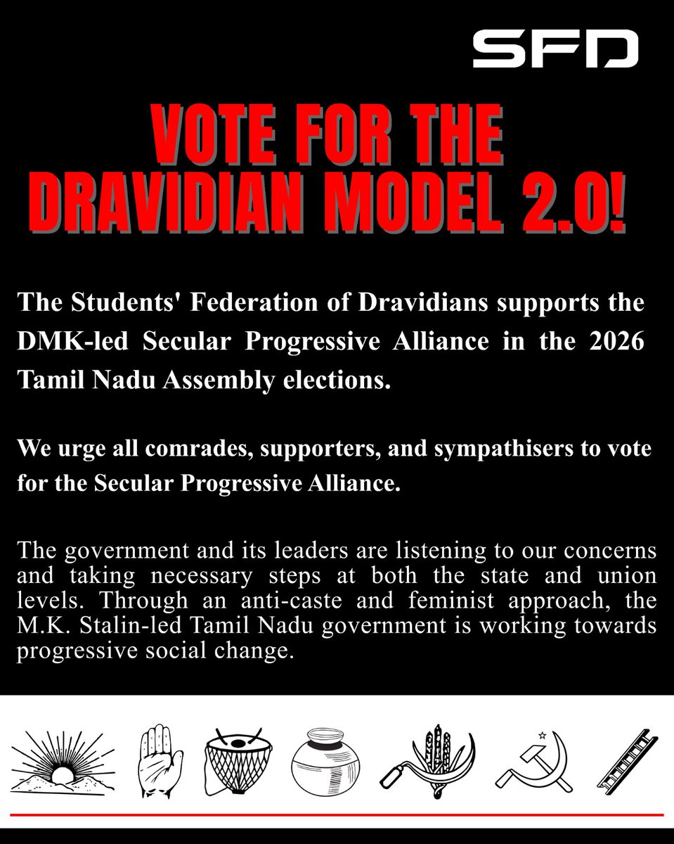 SFD - Students’ Federation of Dravidians tweet media