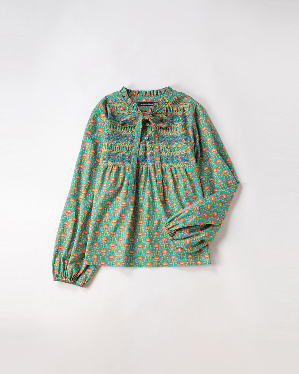 Jane Marple ストロベリーカラーのブラウス Strawberry Label Round Collar OP by Jane Marple