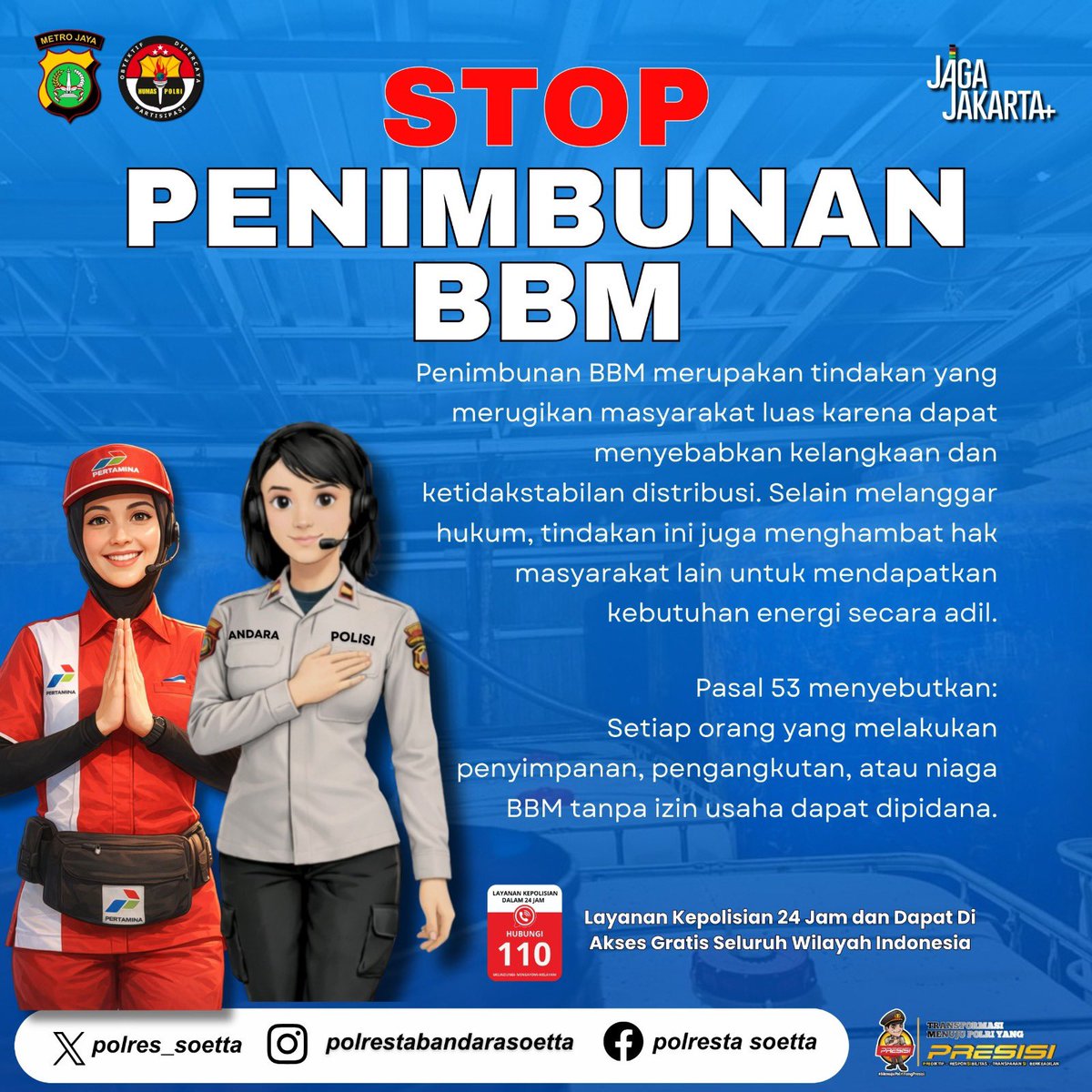 Humas Polresta Bandara Soetta tweet media