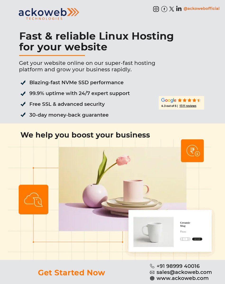 ackowebofficial's tweet photo. Fast and reliable linux hosting for your website.

#Hürmüz #EleccionesPerú2026 #indiainnovates2026 https://t.co/dplPv3GMKX