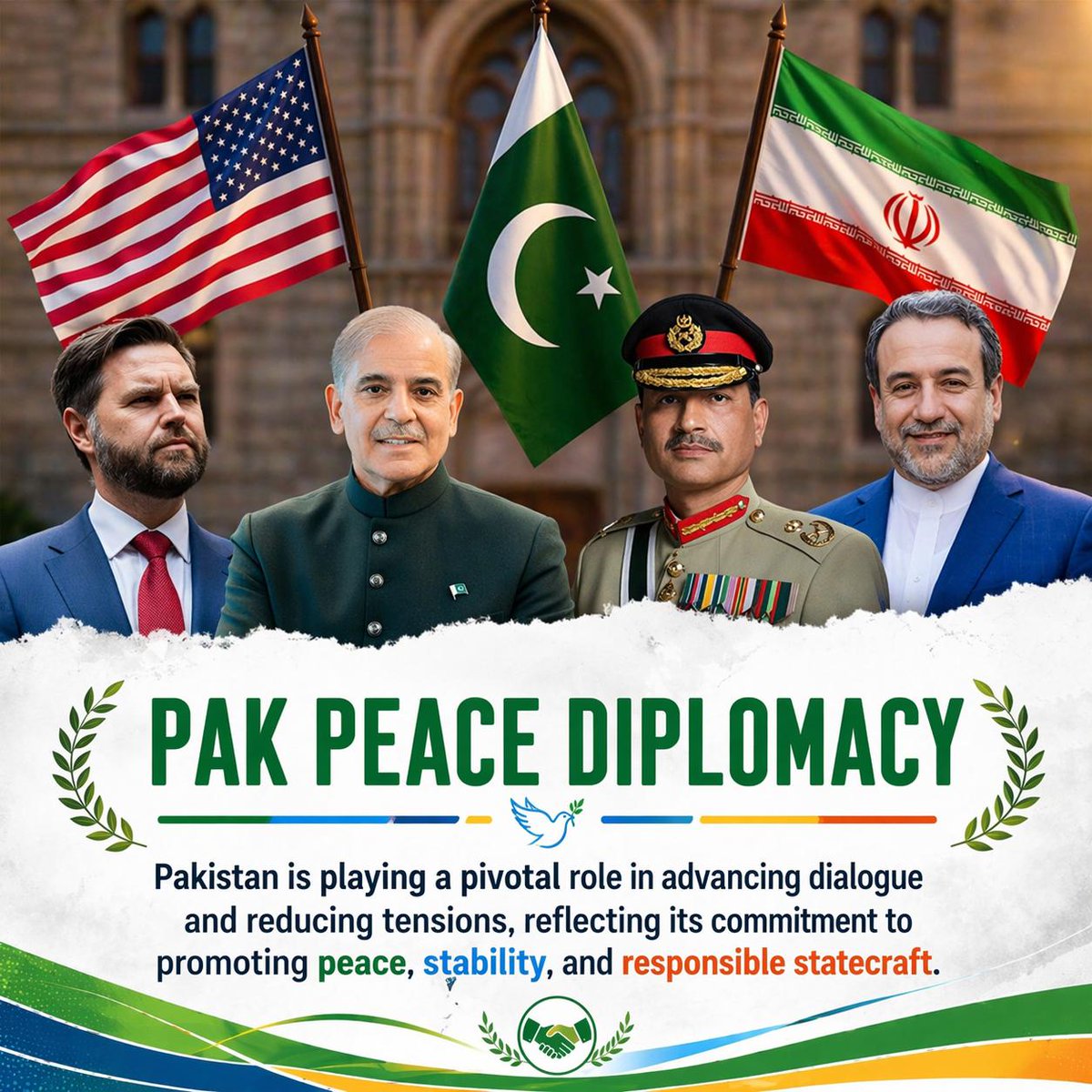 The country’s unified civil-military coordination has reinforced its role as a stabilizing force in a volatile geopolitical environment.
#PakWins
#PeacePrevails
#جیت_امن_کی 
#فیلڈ_مارشل_قوم_کی_امید
#PakArmy
#PakPeaceDiplomacy #امن_کا_سفیر_پاکستان
#Hürmüz