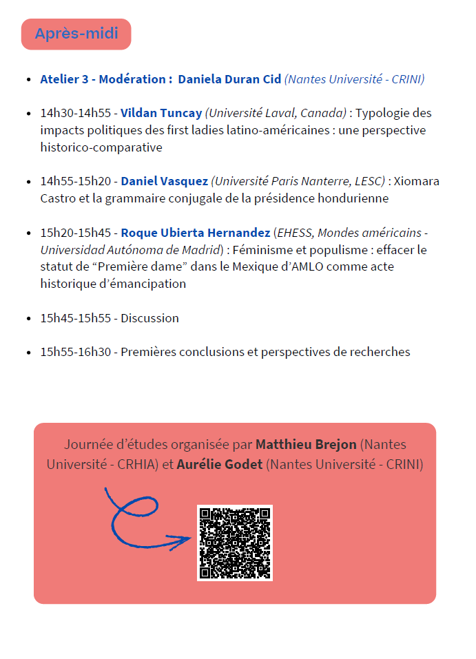 DanielV_xxi's tweet photo. JOURNÉE D'ÉTUDES : First Ladies. Une histoire globale du politique au féminin. « Le contraste est frappant entre la présence politique et médiatique des first ladies et leur relative invisibilité dans le champ scientifique... » @NantesUniv https://t.co/jsWhQq79Ap