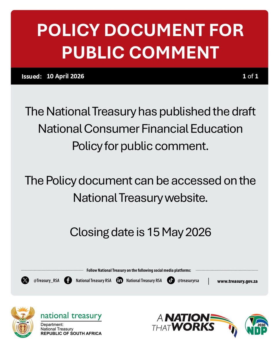 National Treasury RSA tweet media
