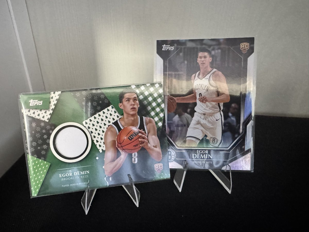 Check out 2025-26 Topps Holiday-Holiday Relics Egor Demin HR-5 &amp; Collector's Kit Exclusive ebay.us/m/DGpDPF #eBay via <a href="/eBay/">eBay</a>