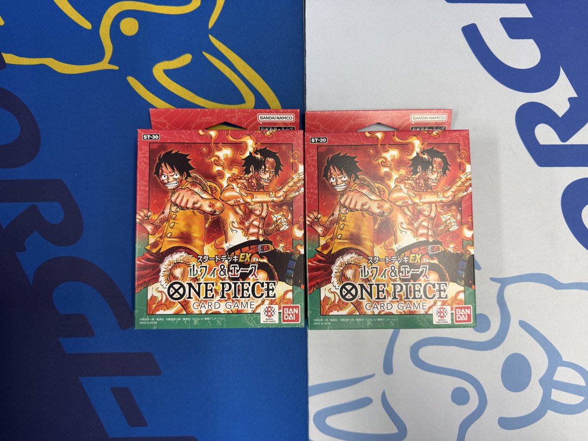 スタートデッキEX ルフィ&エース 明日10時オープンから販売開始となり