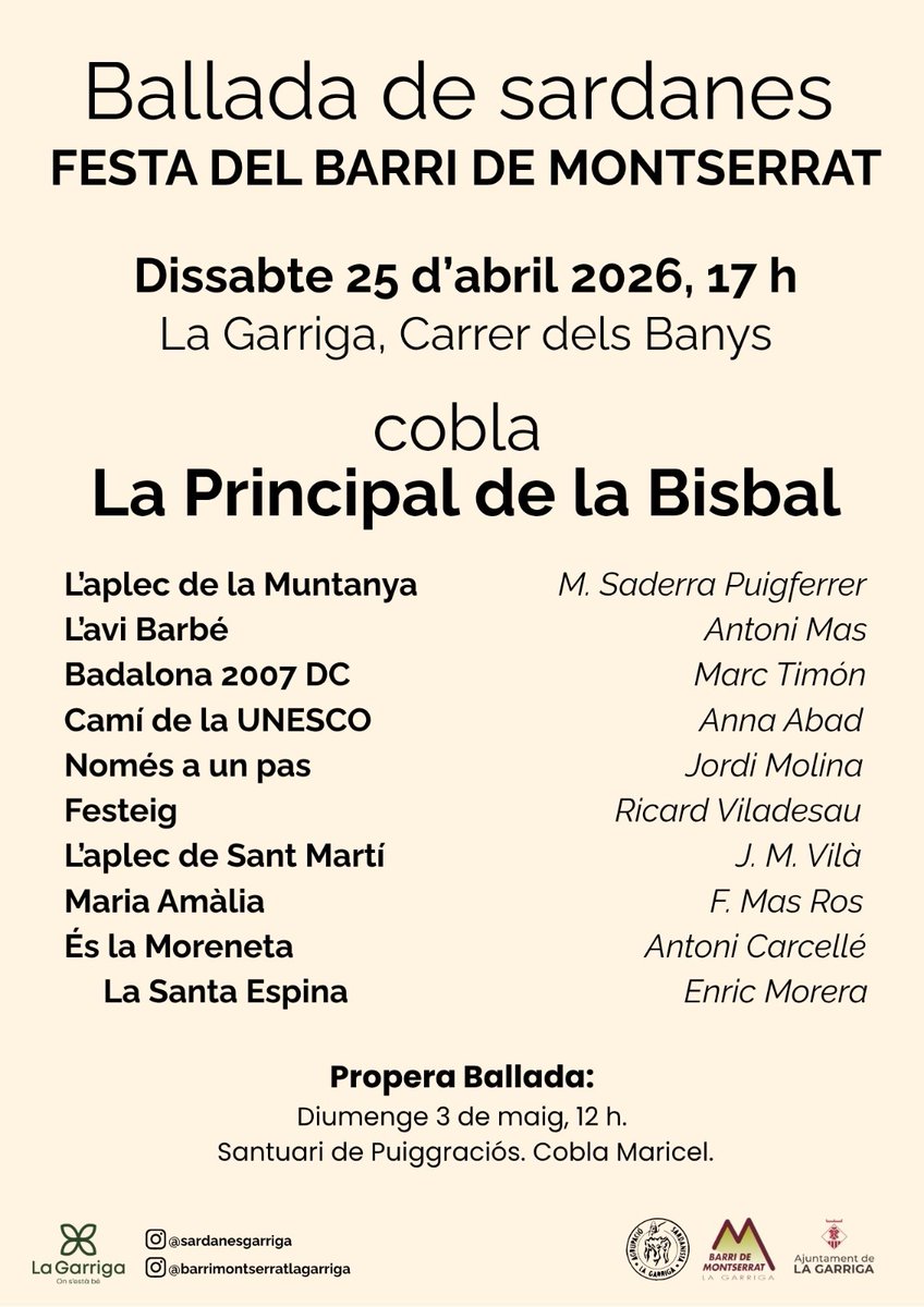 Sardanes la Garriga tweet media