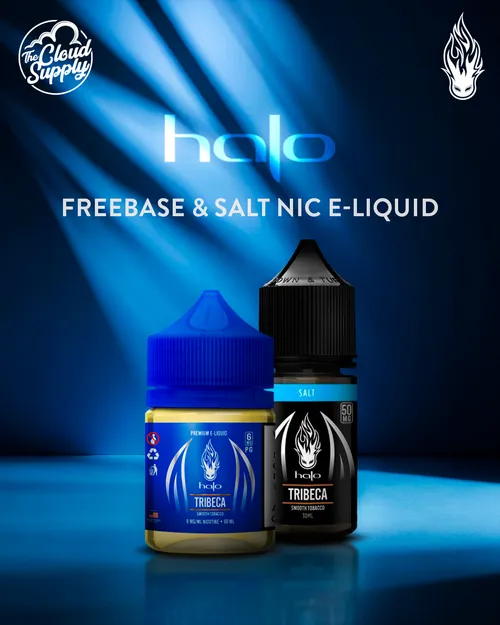 Halo Tribeca is not just another flavor; it’s one of the best-selling tobacco flavors on the market.

✔ Rich tobacco profile
✔ Available in Freebase &amp; Salt Nic
✔ Proven customer favorite

If it’s not on your shelves, you’re missing easy sales.

🌐 thecloudsupply.com
