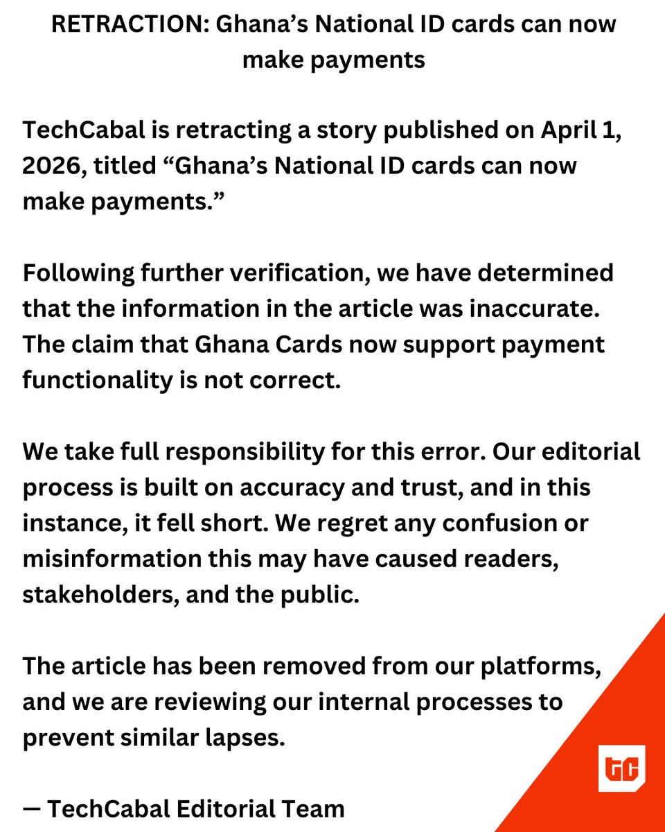 TechCabal tweet media