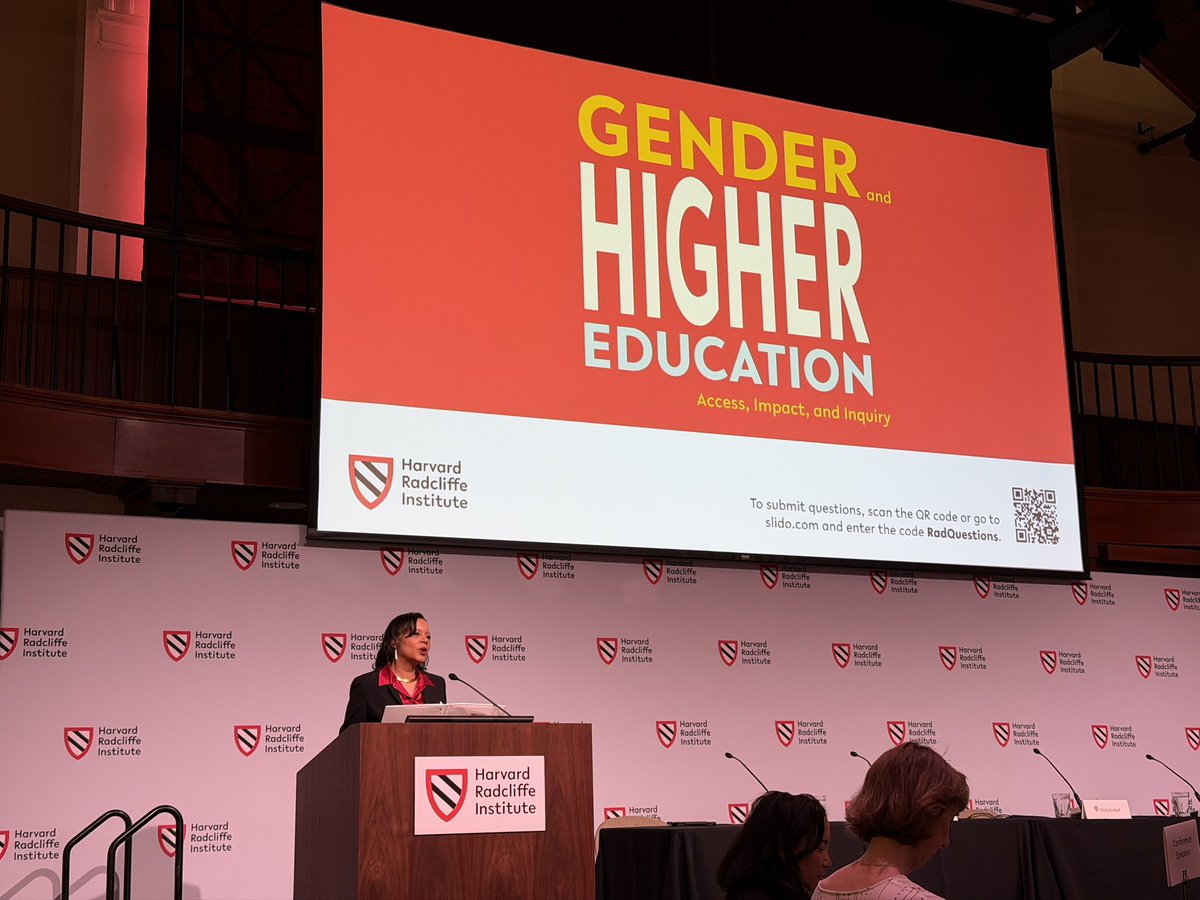 SasserModestino's tweet image. Dean Tomko Brown-Nagin opens the Harvard Radcliffe Institute conference on #Gender and #HigherEducation: noting that today’s efforts to limit what is taught and researched regarding women, gender and sexuality studies questions the very state of #AcademicFreedom
Amen sister!