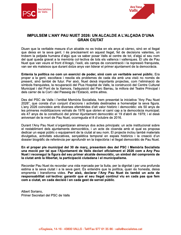 PSC Valls tweet media