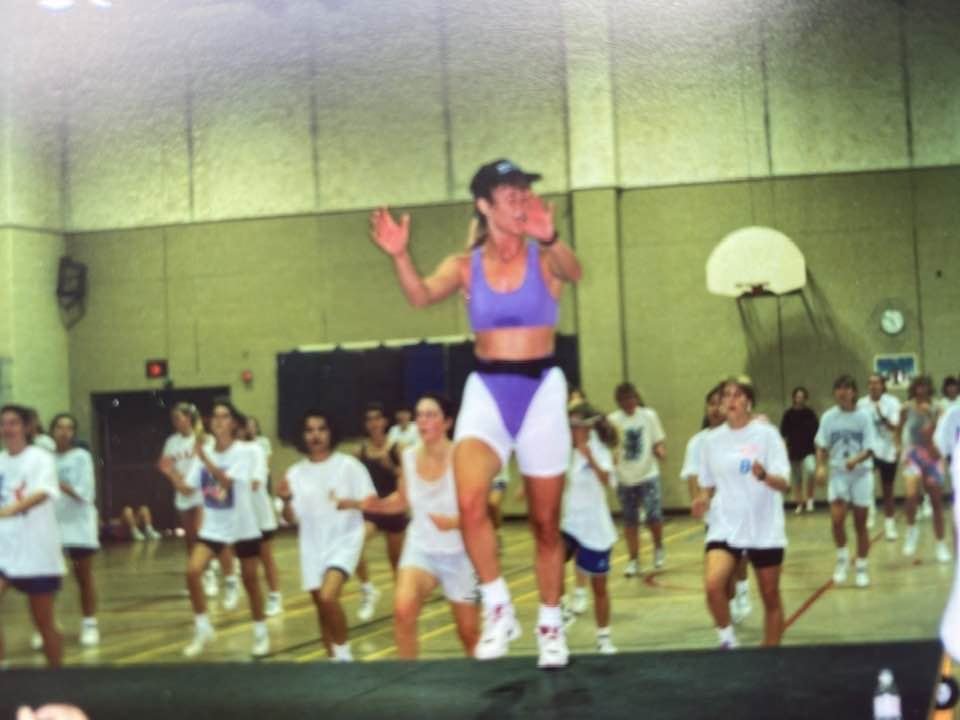 drlesliehewitt's tweet photo. Movement is biological storytelling.

This is me teaching aerobics at the University of Western Ontario in London, Canada over 30 years ago.

Movement wasn’t something I did … it was who I was.

Your biography lives in your biology.

Your body tells YOUR story. https://t.co/VdGYdp63pH